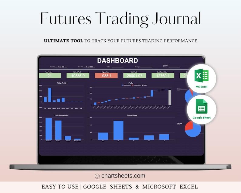 Futures Trading Journal for Google Sheets and Excel Ultimate Companion Futures Trading Journal for Google Sheets and Excel Ultimate Companion