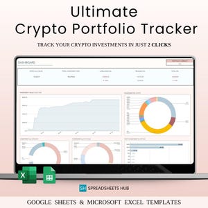 Cryptocurrency Investment Portfolio Tracker for Excel & Google Sheets