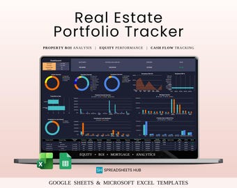 Real Estate Investment Portfolio Tracker | Dark Mode