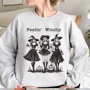 Gefühl Witchy Tshirt, Retro Halloween Png Halloween Sublimationsentwurf Gefühl Witchy Png Horrorfilm Vintage Png Witchy Frau svg