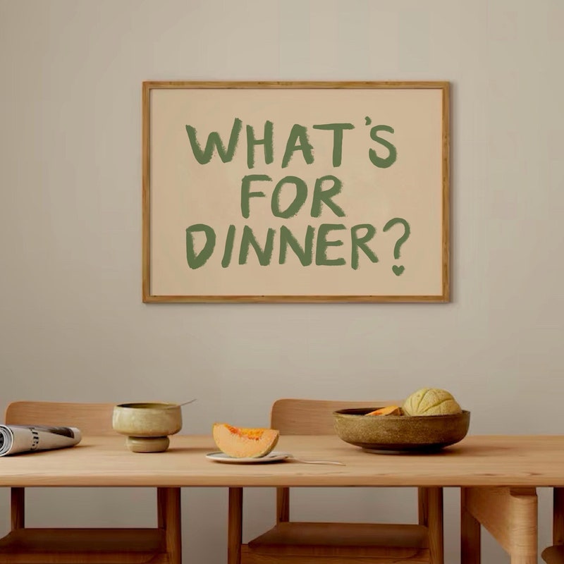 Whats for Dinner Print - Etsy