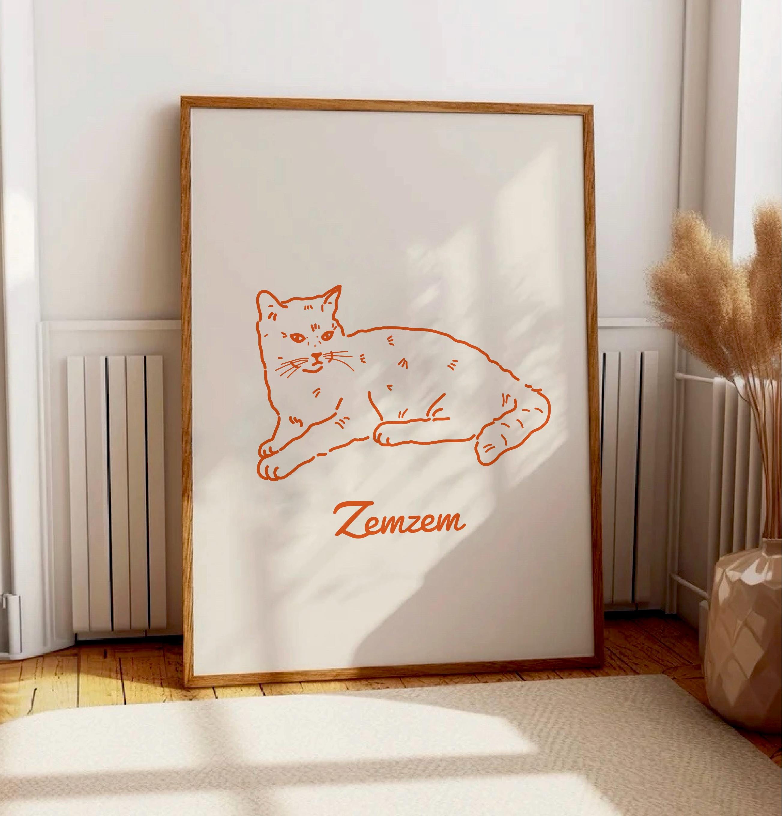 Custom Dog Portrait, Badly Drawn Pet Art, Personalized Ugly Dog Wall ...
