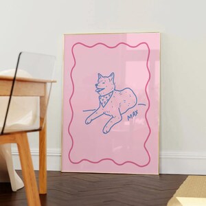Custom Dog Portrait, Badly Drawn Pet Portrait, Funny Personalized Gift ...