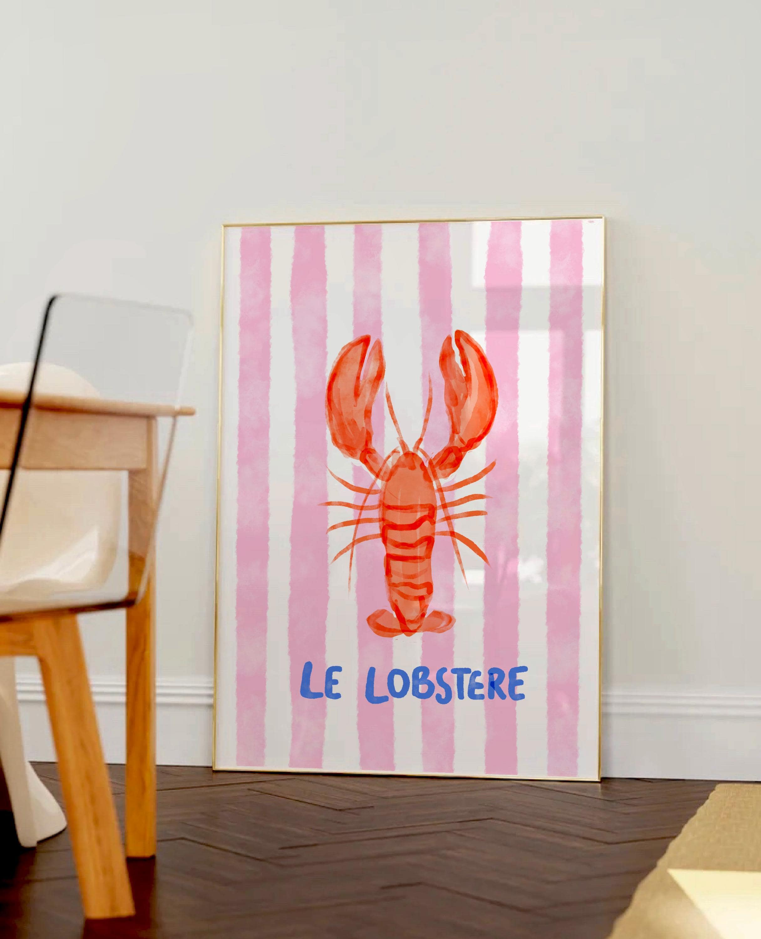 Lobster poster - Etsy 日本