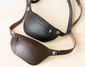 Eye patch, Leather eye patch, slim eye patch, Woman eye patch, Man eye patch, Eyepatch, Eye mask, One eye, Custom eye patch