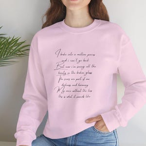 What It Sounds Like Lyrics Crewneck Sweatshirt | Subtle Kpop Demon Hunters, KPDH, Huntrix, Rumi, Inspirational Song