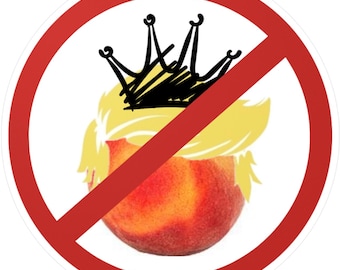 Kein Königstag Anti-Trumpf-Vinyl-Aufkleber, Anti-MAGA-Laptopaufkleber, Politischer Autoaufkleber, Wiederstands-Trumpf-Autoaufkleber, Innen- und Außenbereich