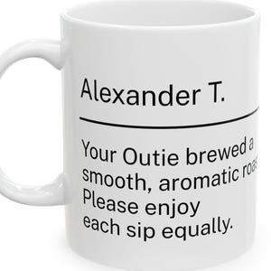 Severance TV Show Coffee Mug, Personalized with Innie Name and Lumon Industries Logo, Coffee Gift for Dad, Office Gift, Severance Merch