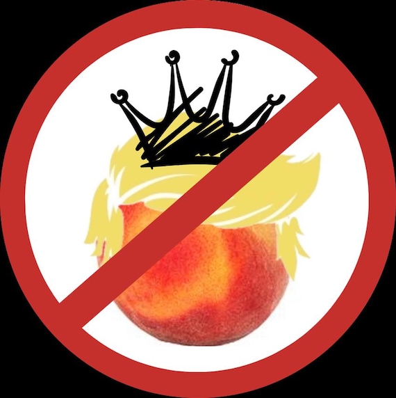 Anti-Trump Protest Art: No Kings Day Sign, Sticker (PNG, JPG, PDF Digital Download)