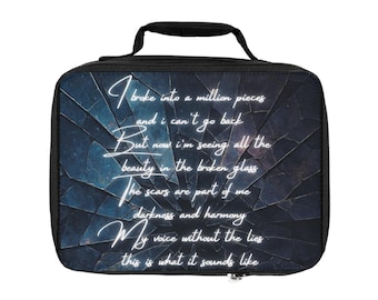 What it Sounds Like, Broken Glass  KPop Demon Hunters Lunch Cooler, Back to School, Insulated Bag, Students, Teachers, Huntrix Tote