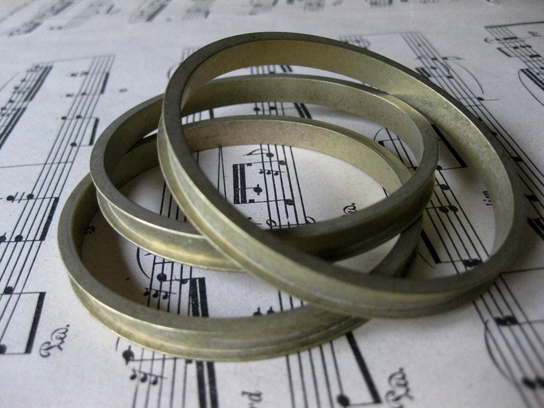 1 PC Raw Brass Channel Bangle Bracelet for Double 18pp Etsy