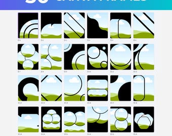 Pack de 50 cadres Canva personnalisés | Grilles photo glisser-déposer | Mises en page originales | Modèles pour les réseaux sociaux | Modifiables avec la version gratuite de Canva