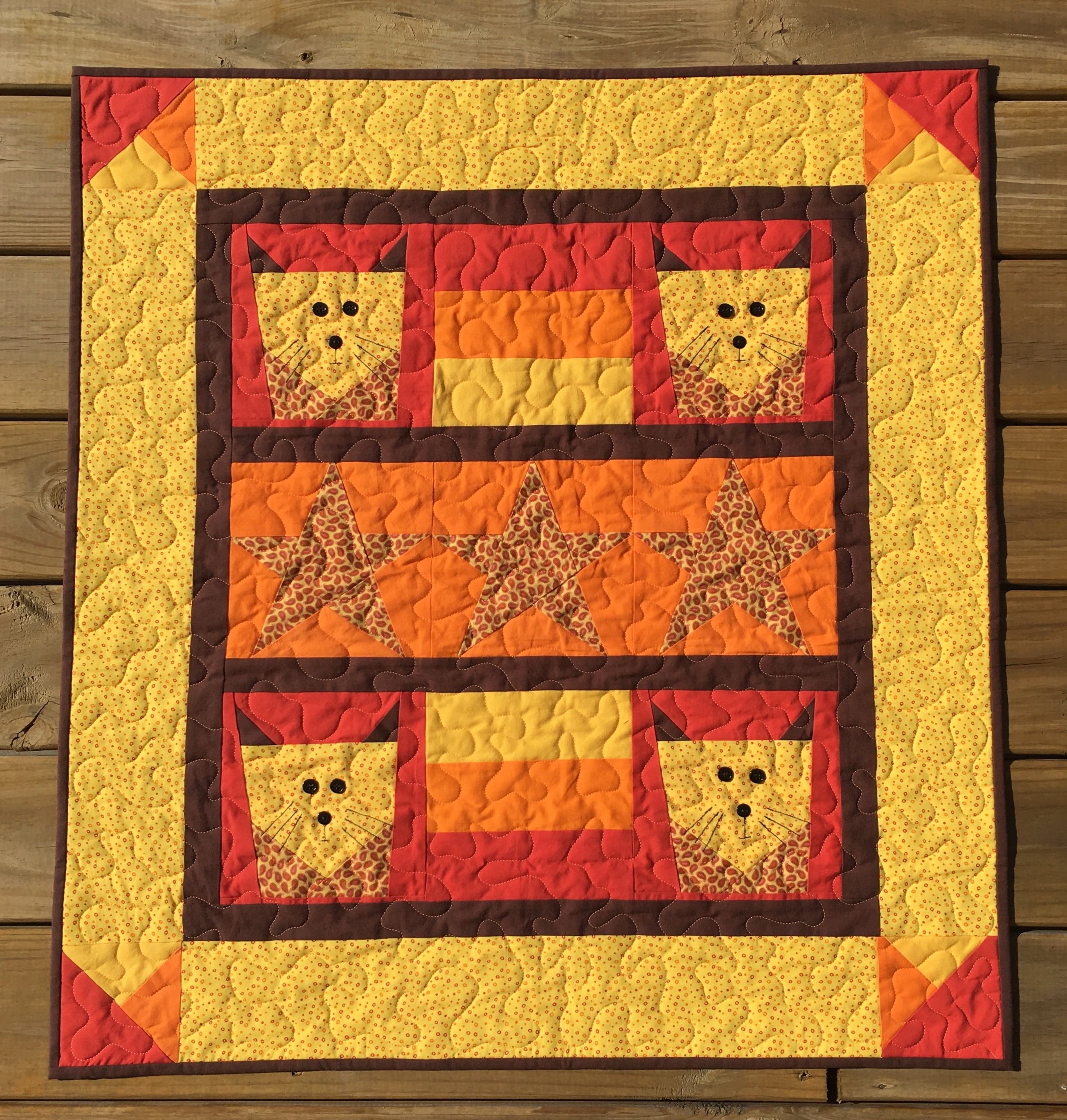 Kitty Cat Baby Quilt quilts baby quilts baby nursery Etsy