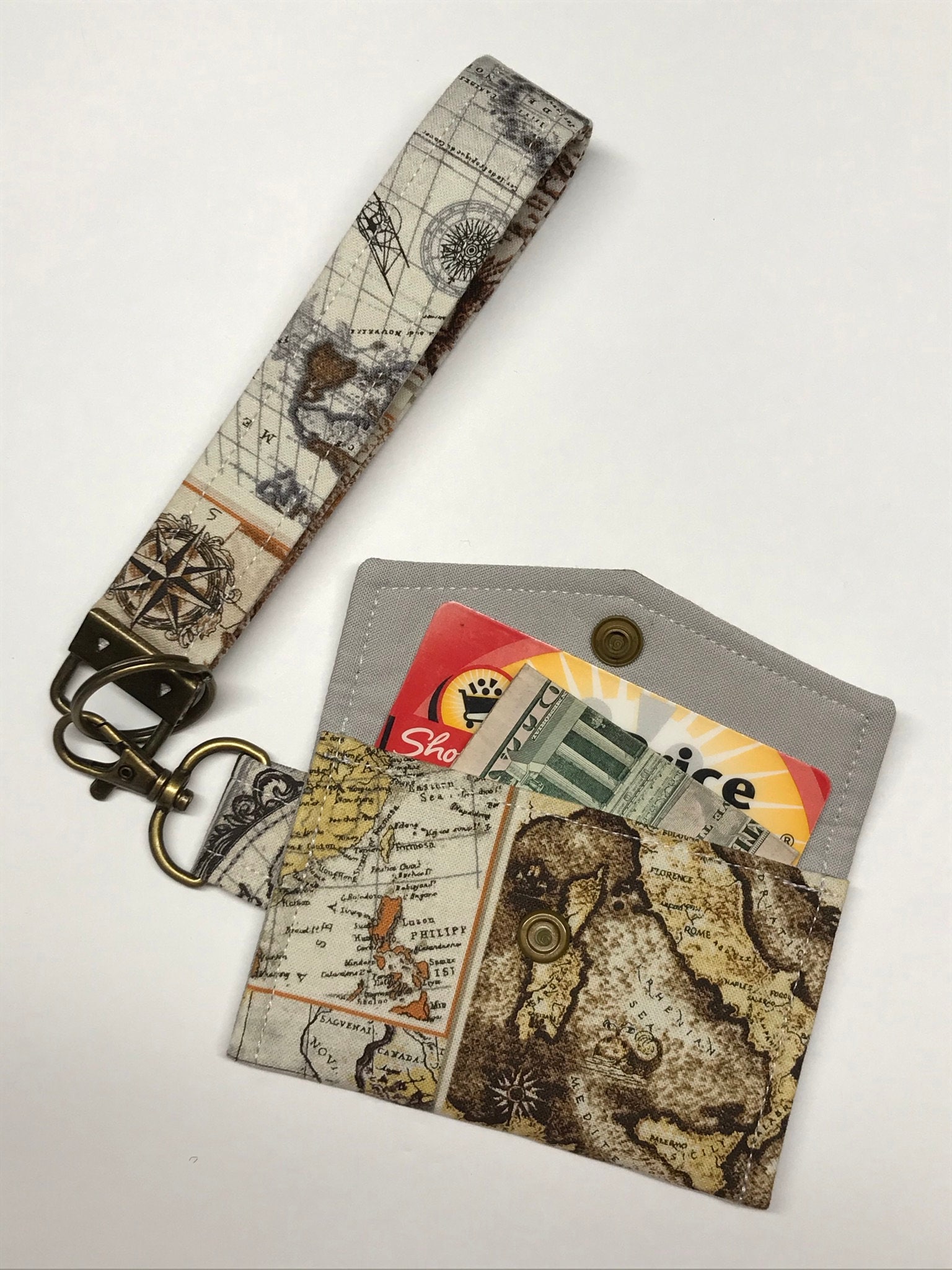 Wristlet Keychain & Soft Mini Wallet Keychain key fob Etsy