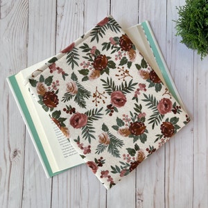 BOOK SLEEVE | boho floral, padded book cover, bookish gift, kindle sleeve, e-reader pouch, tablet cover