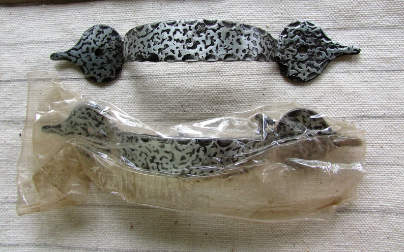 Vintage Antique Silvertone Drawer Cabinet Pull Handle NOS