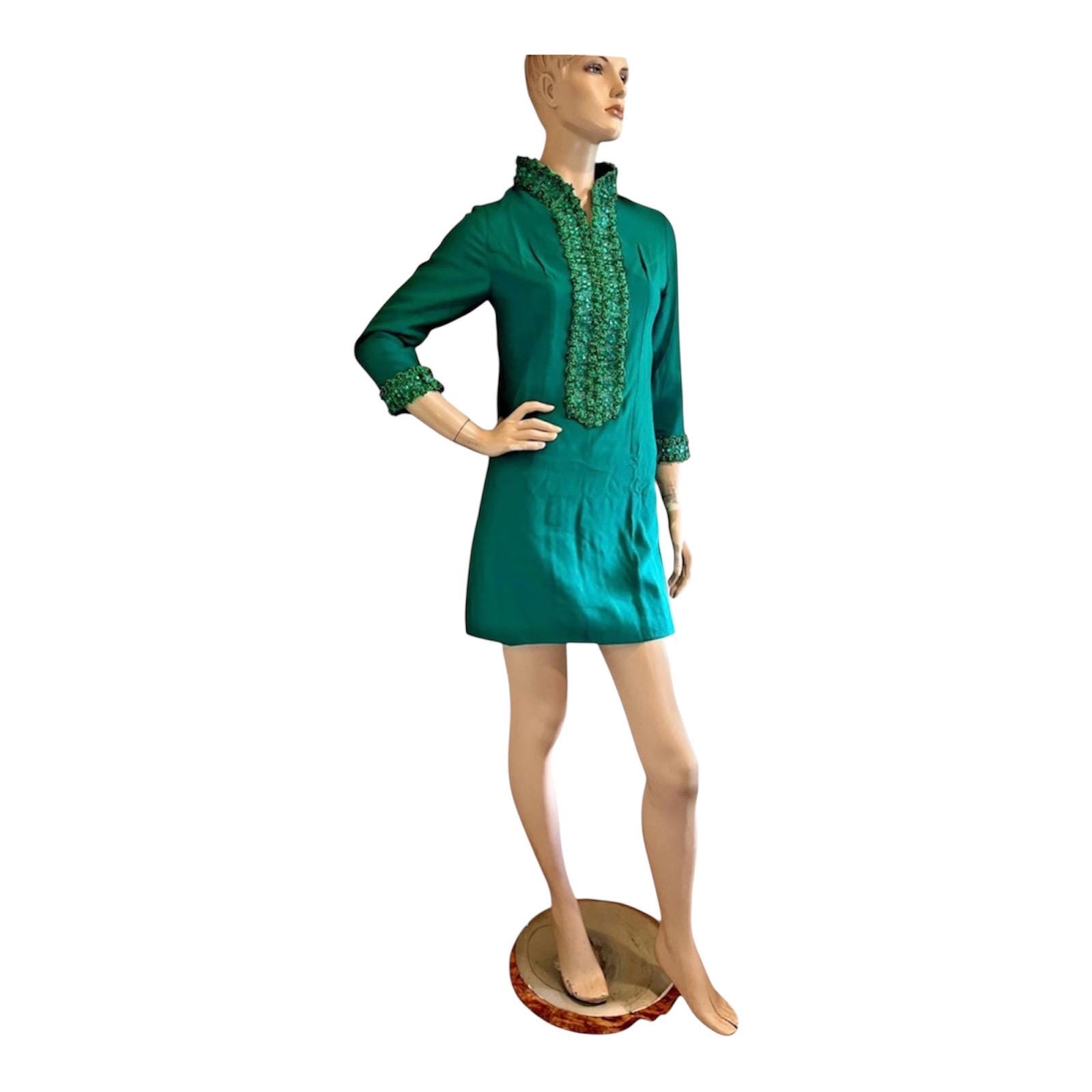 green eyelet beaded strap mini ibiza dress MINT BEADED LACE MINI DRESS | CULT MIA