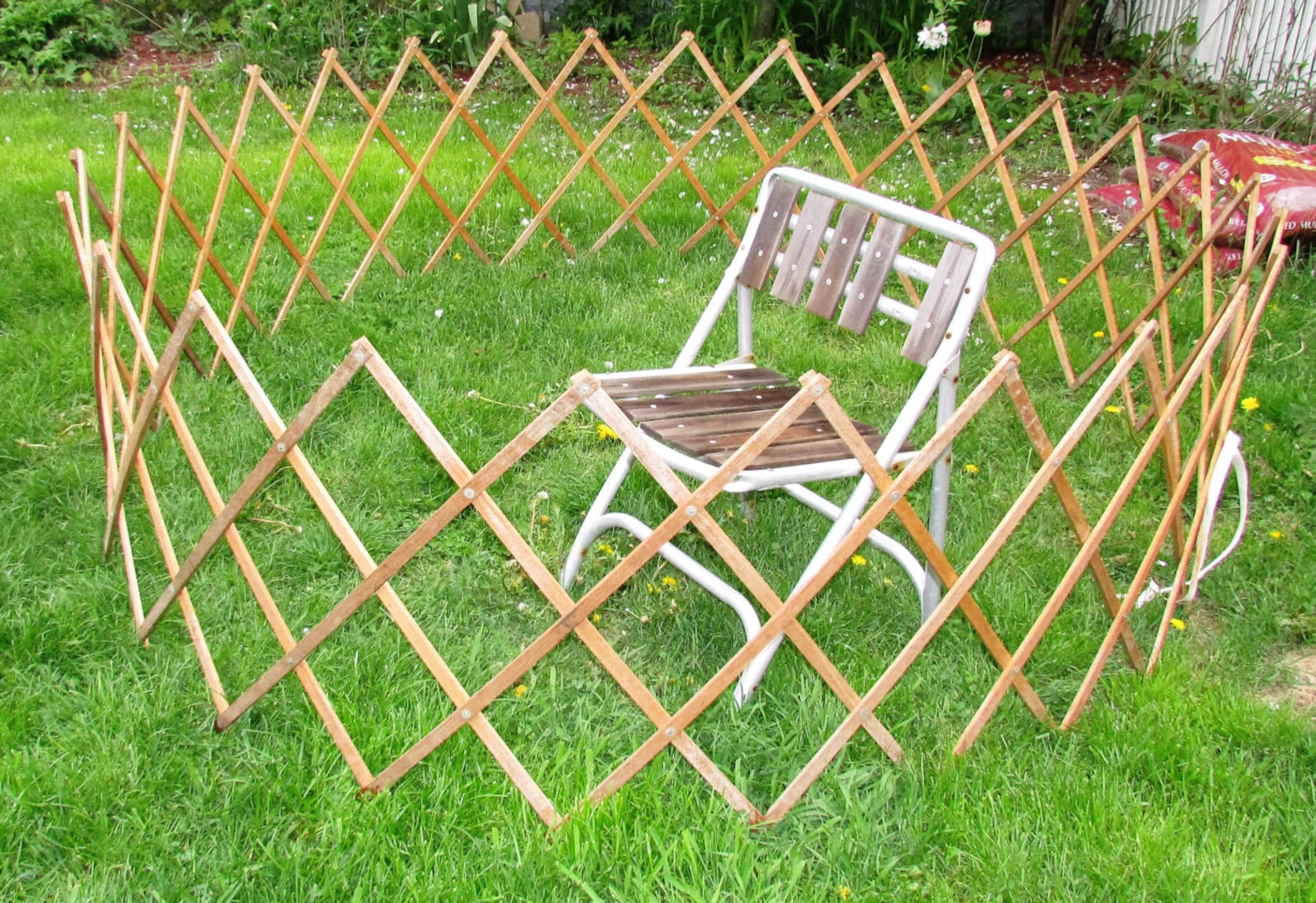 Vintage Playpen Wood Expandable 1950s 50s Round Child Play Etsy