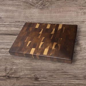 Handcrafted Oak Cutting Board | End-Grain Wood Board | Knife-Friendly Cutting Board | Durable Oak Butcher Block | Kitchen Board |25x34x3.0