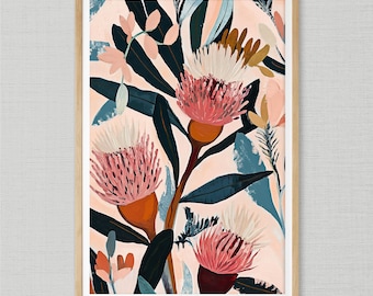 Banksia Flower Painting: Australian Native Floral Art Print (Digital Download)