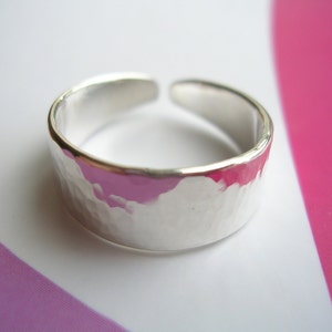 Silver Shimmer Finish Toe Ring - High Quality Sterling Silver 925