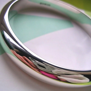 Super Heavyweight Silver Bangle - Genuine Solid 925 Sterling Silver