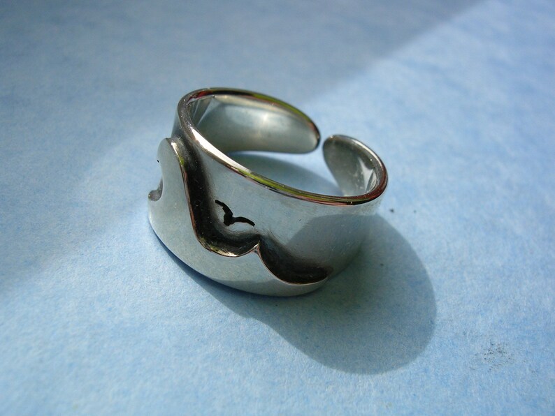 Silver Waves Toe Ring High Quality Sterling Silver 925. image 2