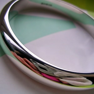 Super Heavyweight Silver Bangle - Genuine Solid 925 Sterling Silver