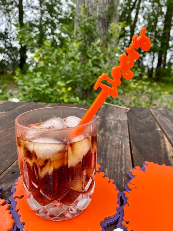 Tigers Cocktail Stirrers Tailgate Swizzle Sticks Mixed Drink Stirrers 