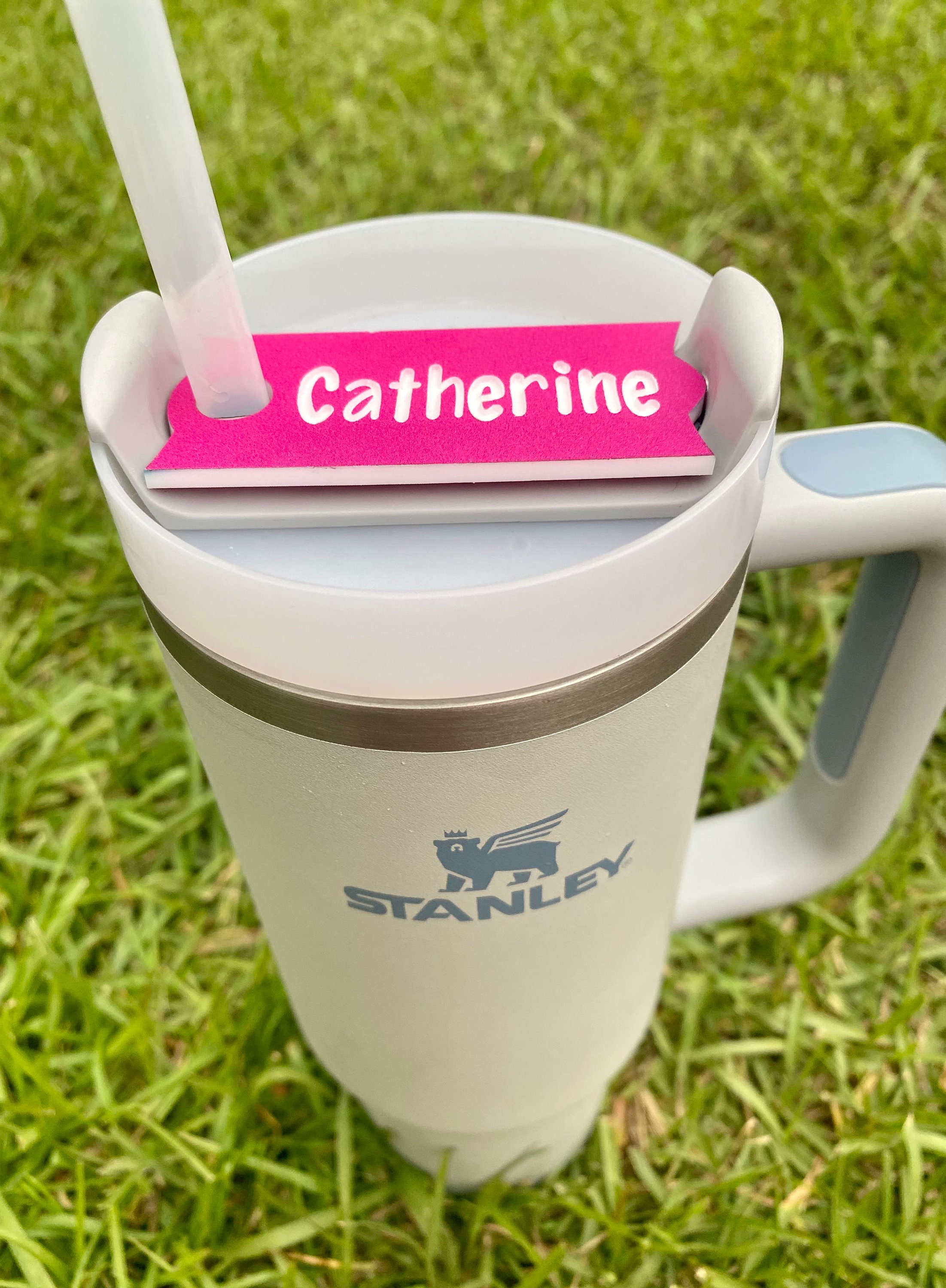  40oz 30oz Stanley Tumbler Personalized ID Tags, Custom Name Tags  for Stanly Cup lids,Tumbler Name Tag : Home & Kitchen