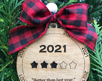 2021 Ornament 2021 Christmas ornament 2021 rating ornament