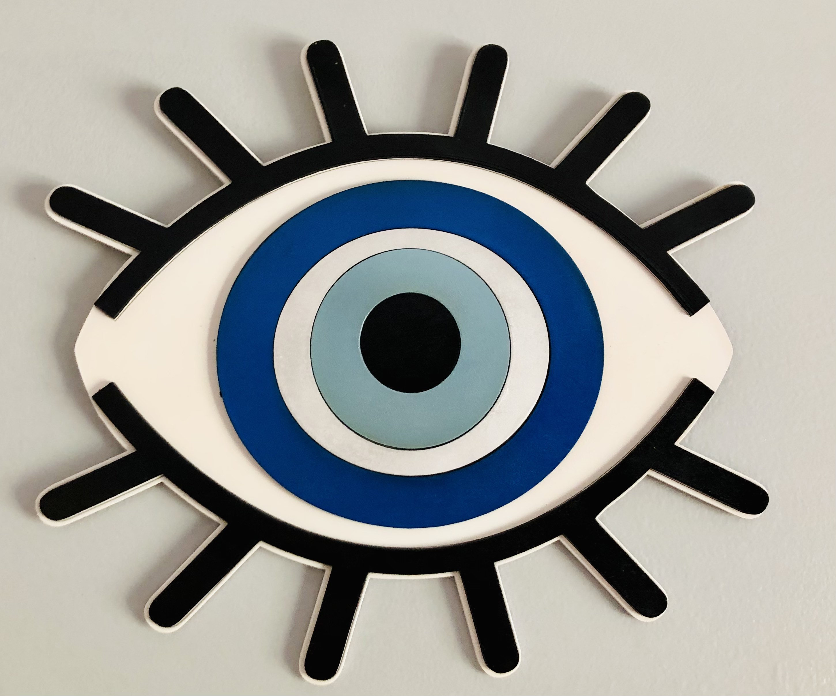 Eye Wall Art Evil Eye Sign All Seeing Eye Boho Wall Eye Custom Etsy