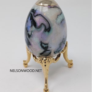 Mother of Pearl Kaleidoscope 24k Kaleidoscope Egg and Stand image 8