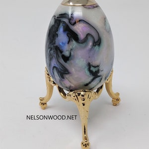 Mother of Pearl Kaleidoscope 24k Kaleidoscope Egg and Stand image 6