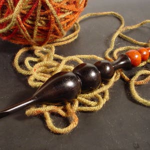 Black Cat a Halloween Handcrafted Wooden Crochet Hook Made in USA by TEXAS Artist Bryan Nelson image 5