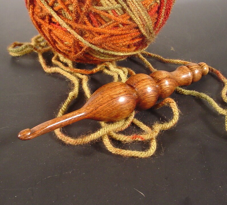 Hand Turned Exotic Chechem Wooden Crochet Hook Made in USA by Etsy
