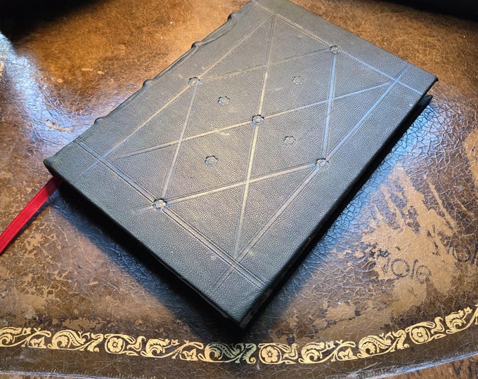 Green leather journal/notebook