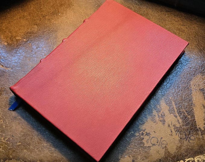 Red leather journal/notebook