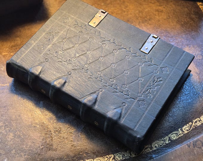 Dark Green Medieval book/journal/prop/gimoire