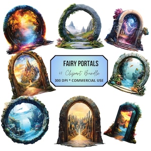 Feeënportaal, fantasiedeur, magisch portaal, transparant fantastisch portaal, commercieel gebruik, onderwaterportaal, mysterie