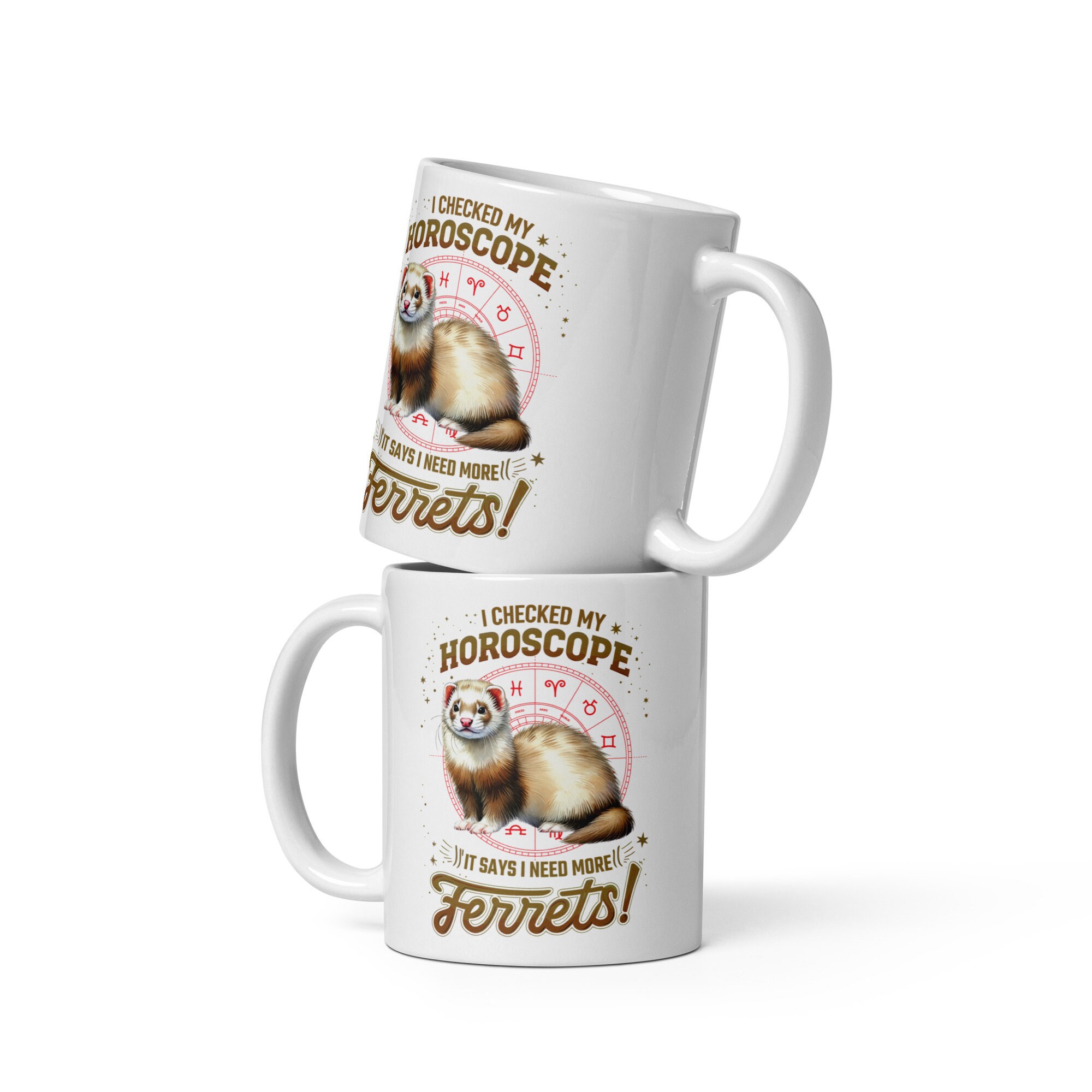 Ferret Mug, Gift for Ferret Lovers, Cute Ferret Gifts, Funny Mugs for ...