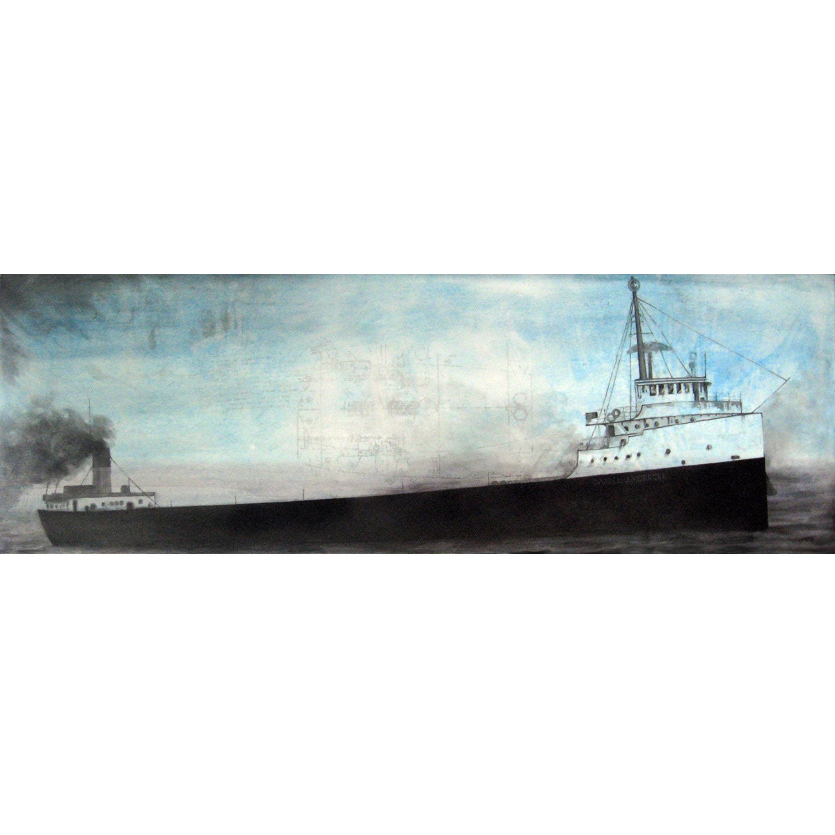 Great Lakes Shipwreck Morrell Fine Art Print Etsy Great Lakes Shipwreck Morrell Fine Art Print Etsy