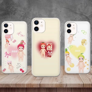 Custodia per telefono Sonny Angel per iPhone 16 Pro Max, 15 Plus, 14 Pro, 13 Mini, 12, 11, Samsung S24 Ultra, S23 Ultra, S22 Plus, Pixel 8 Pro, 7A
