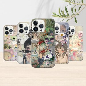 Custodia per telefono Aya Takano Cover estetica giapponese per iPhone 15 Pro Max, 14 Plus, 13 Pro, 12, 11, Samsung S24 Ultra, S23, S22, Pixel 8 Pro, 7A