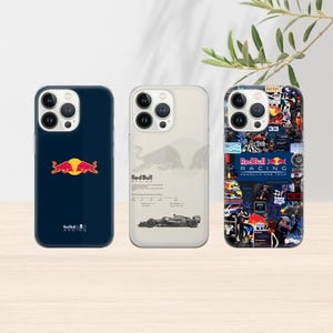 Custodia per telefono Formula 1 RedBull Cover per iPhone 16 Pro Max, 15 Plus, 13 Pro, 12, 11, Samsung S24 Ultra, S23FE, S22 Ultra, Pixel 8 Pro, 7A