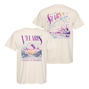 Velaris City Of Starlight Acotar Comfort Colors Shirt, The Night Court Shirt, Court Of Dreams, Rhysand, Cassian, Sarah J Maas, Booklover Tee