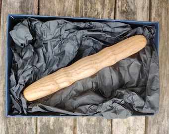 Smooth Ash Wood Mezuzah: Beautiful Wooden Mezuzah Case, Handmade Mezuzah Case, Natural Turned Wood, Jewish Gift, Jewish Art, Judaica