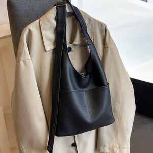 Stilvolle Ledertasche/Mädchen Crossbody Geldbörse/Weiche Lederumhängetasche/Schultertasche mit großer Kapazität/Damen Pu-leder Geldbörse/Geschenk für Mädchen