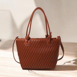Sac à main en cuir décontracté/sac à bandoulière pour fille/sac à bandoulière en cuir/grand sac à main pour femme/fourre-tout en cuir pour femme/cadeau pour fille