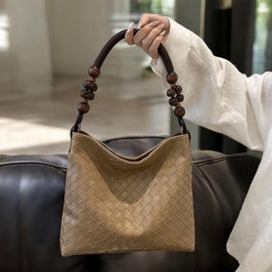 Sac en cuir élégant/sac à bandoulière pour fille/sac à bandoulière en cuir PU/Sac à main grande capacité pour femme/fourre-tout en cuir pour femme/Cadeau pour fille